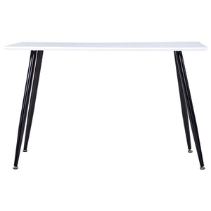 Esstisch Weiß und Schwarz 120×60×74 cm MDF