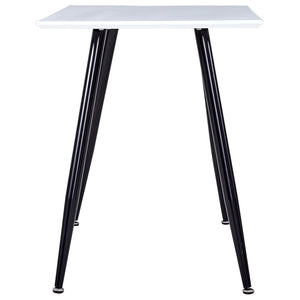 Esstisch Weiß und Schwarz 120×60×74 cm MDF