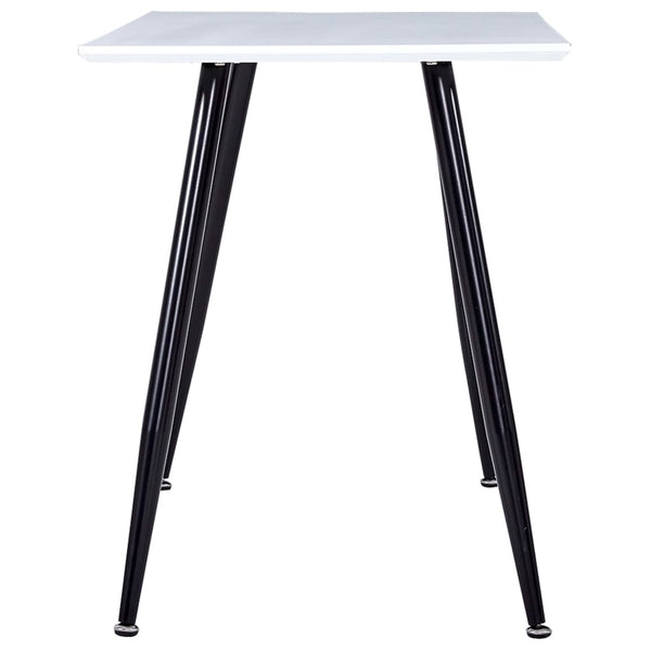 Esstisch Weiß und Schwarz 120×60×74 cm MDF