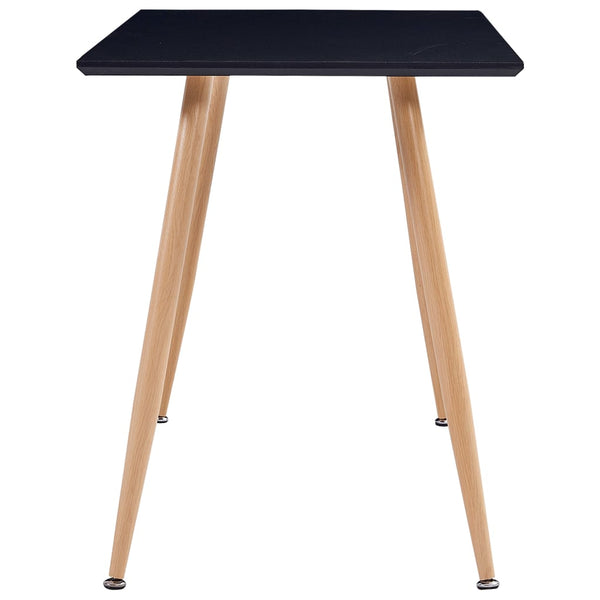 Esstisch Schwarz und Eichefarben 120×60×74 cm MDF