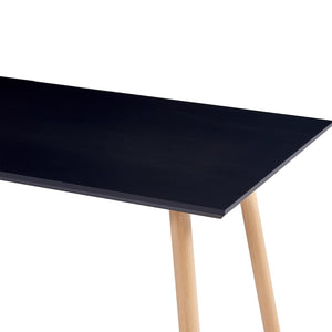 Esstisch Schwarz und Eichefarben 120×60×74 cm MDF