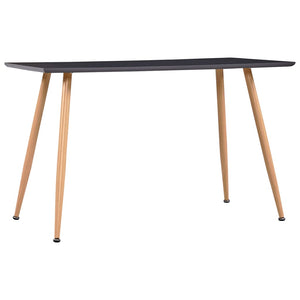 vidaXL Table de salle à manger Gris et Chêne 120×60×74 cm MDF