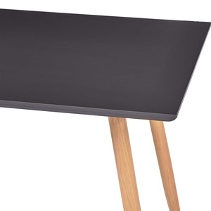 vidaXL Table de salle à manger Gris et Chêne 120×60×74 cm MDF
