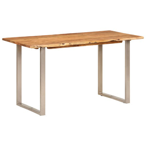 Esstisch 140×70×76 cm Akazie-Massivholz