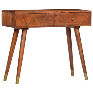 Konsolentisch 90×35×76 cm Massivholz Akazie