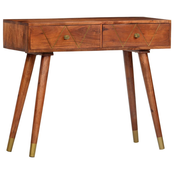 Konsolentisch 90×35×76 cm Massivholz Akazie