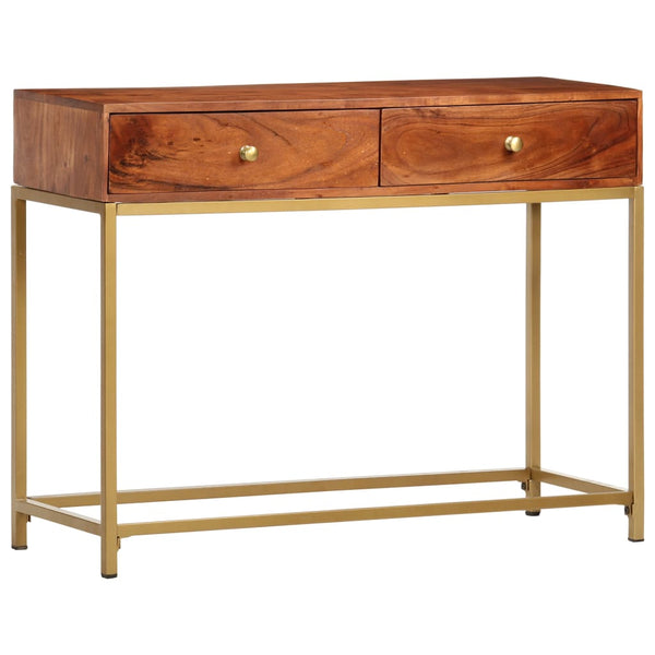 Konsolentisch 100×35×76 cm Massivholz Akazie