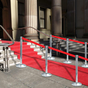 Edelstahl Personenleitsystem Silber