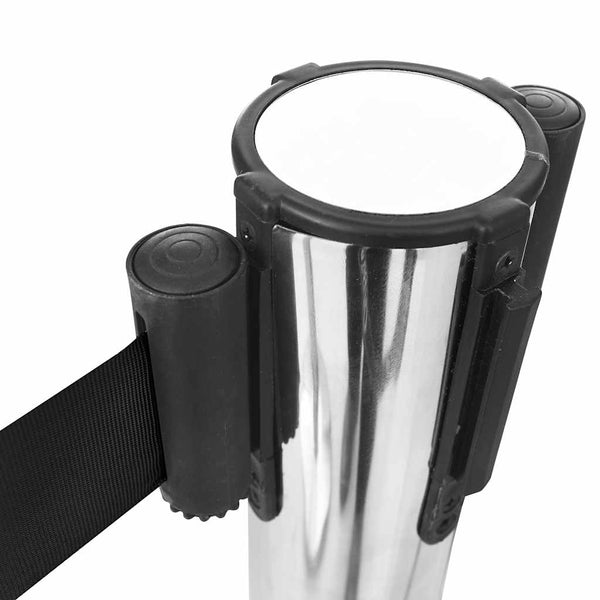 Gurtkassette Schwarz, 200 cm Ausziehbar