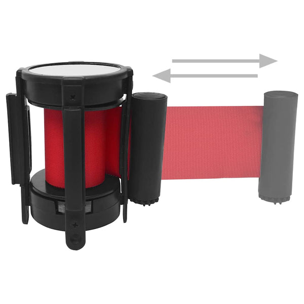 Rote Gurtkassette mit 200 cm Ausziehbarem Gurtband