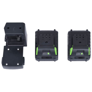 Kabelloser Rasenmäher mit zwei Akku-Packs 20V 2000 mAh Li-Ion