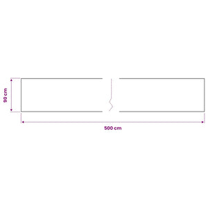 Selbstklebende Möbelfolie Weiß 500 x 90 cm PVC