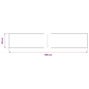 Selbstklebende Möbelfolie Schwarz 500 x 90 cm PVC