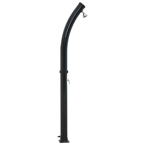 Solardusche Schwarz 20L 214cm