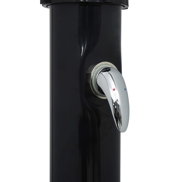 Solardusche Schwarz 20L 214cm