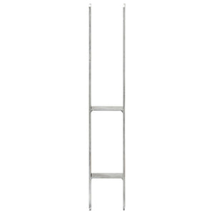 Pfostenträger 2 Stk. Silbern 9×6×60 cm Verzinkter Stahl