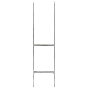 Pfostenträger 6 Stk. Silbern 14×6×60 cm Verzinkter Stahl
