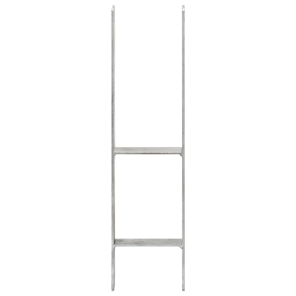 Pfostenträger 6 Stk. Silbern 14×6×60 cm Verzinkter Stahl
