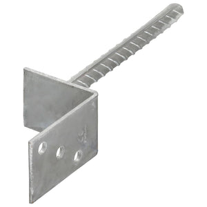 Pfostenträger 6 Stk. Silbern 8×6×30 cm Verzinkter Stahl