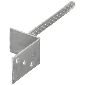 Zaunanker 12 Stück Silber 8x6x30 cm Verzinkter Stahl