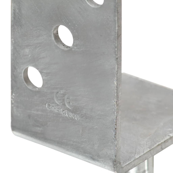 Zaunanker 12 Stück Silber 8x6x30 cm Verzinkter Stahl