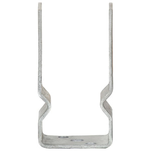 Pfostenträger 12 Stk. Silbern 7×6×15 cm Verzinkter Stahl
