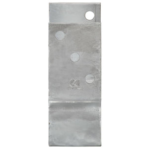 Pfostenträger 12 Stk. Silbern 7×6×15 cm Verzinkter Stahl