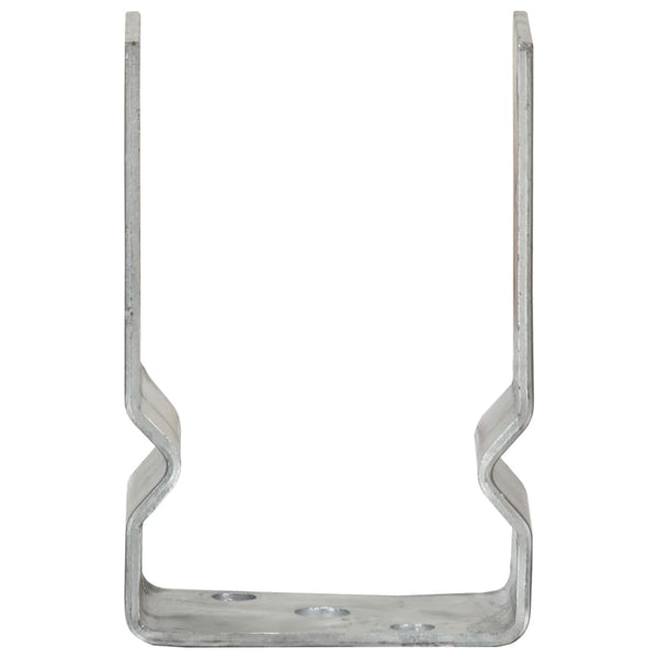 Pfostenträger 6 Stk. Silbern 9×6×15 cm Verzinkter Stahl