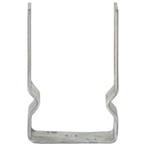 Pfostenträger 12 Stk. Silbern 9×6×15 cm Verzinkter Stahl