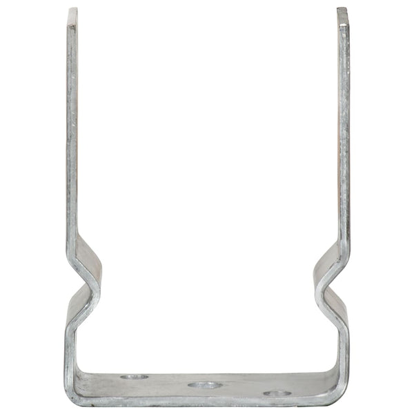 Pfostenträger 6 Stk. Silbern 10×6×15 cm Verzinkter Stahl