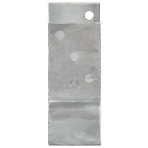 Pfostenträger 6 Stk. Silbern 10×6×15 cm Verzinkter Stahl