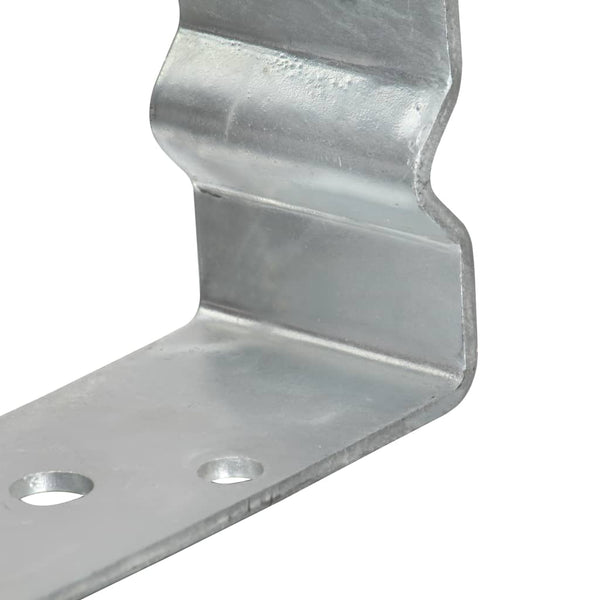 Pfostenträger 6 Stk. Silbern 10×6×15 cm Verzinkter Stahl