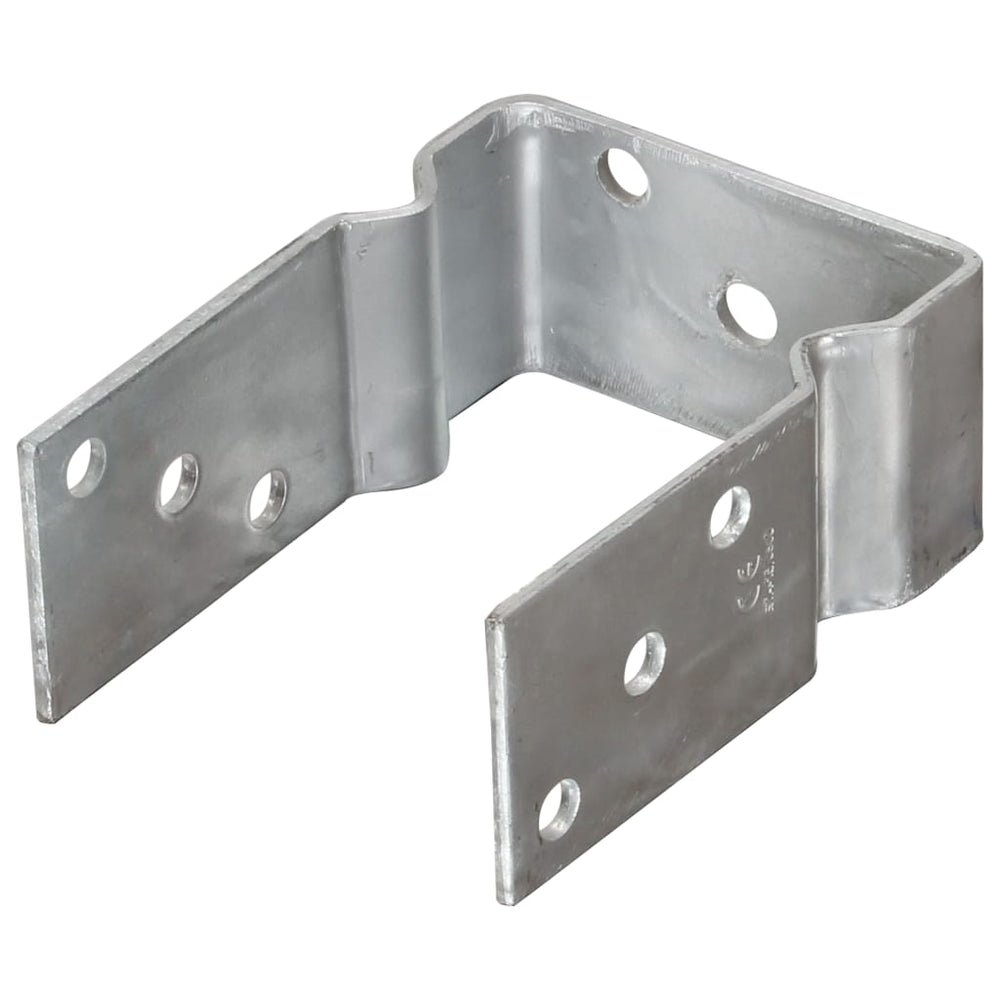 Zaunanker 12 Stück Silber 10x6x15 cm Verzinkter Stahl