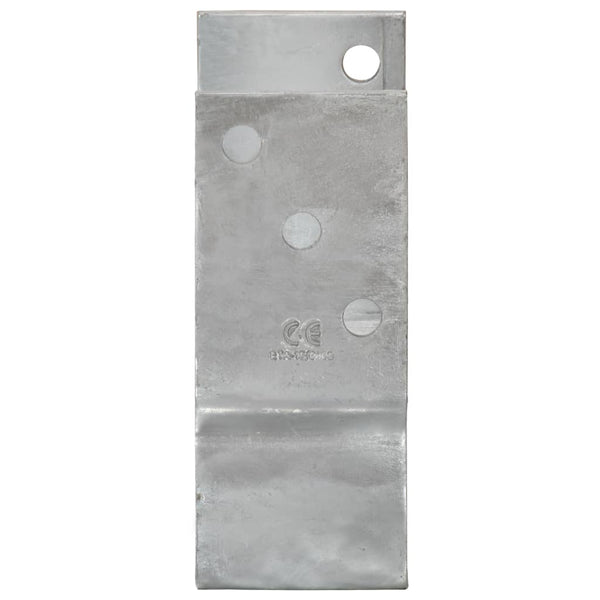 Zaunanker 12 Stück Silber 10x6x15 cm Verzinkter Stahl