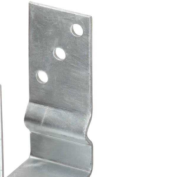 Zaunanker 12 Stück Silber 10x6x15 cm Verzinkter Stahl