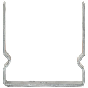 Pfostenträger 12 Stk. Silbern 14×6×15 cm Verzinkter Stahl