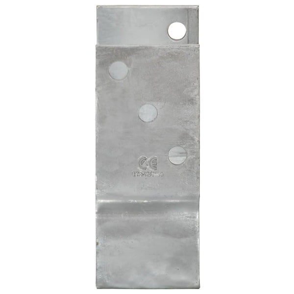 Pfostenträger 12 Stk. Silbern 14×6×15 cm Verzinkter Stahl