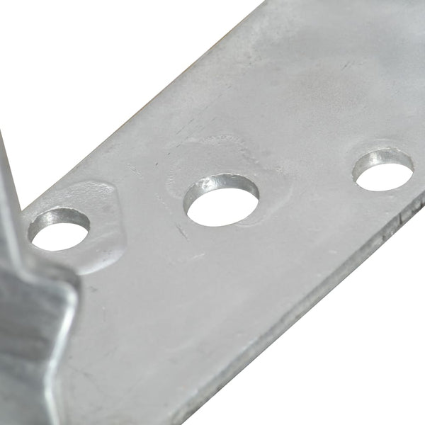 Pfostenträger 12 Stk. Silbern 14×6×15 cm Verzinkter Stahl