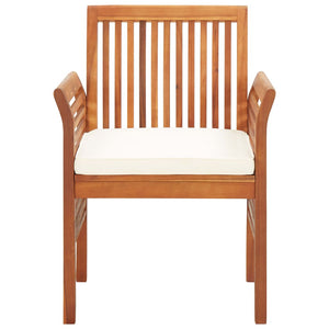 vidaXL Salon de jardin 3 pcs avec coussins Bois d'acacia massif