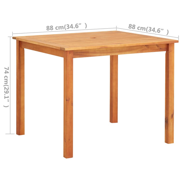 vidaXL Salon de jardin 3 pcs avec coussins Bois d'acacia massif