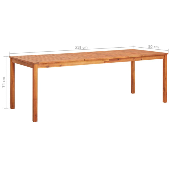 vidaXL Ensemble de salle à manger de jardin 7 pièces avec coussins, bois d'acacia massif