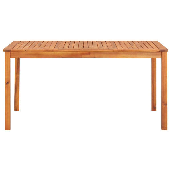 vidaXL Ensemble repas de jardin 5 pcs avec coussins Bois d'acacia massif