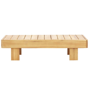 4-tlg. Garten-Lounge-Set mit Kissen Grau Massivholz Akazie
