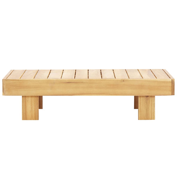 4-tlg. Garten-Lounge-Set mit Kissen Grau Massivholz Akazie