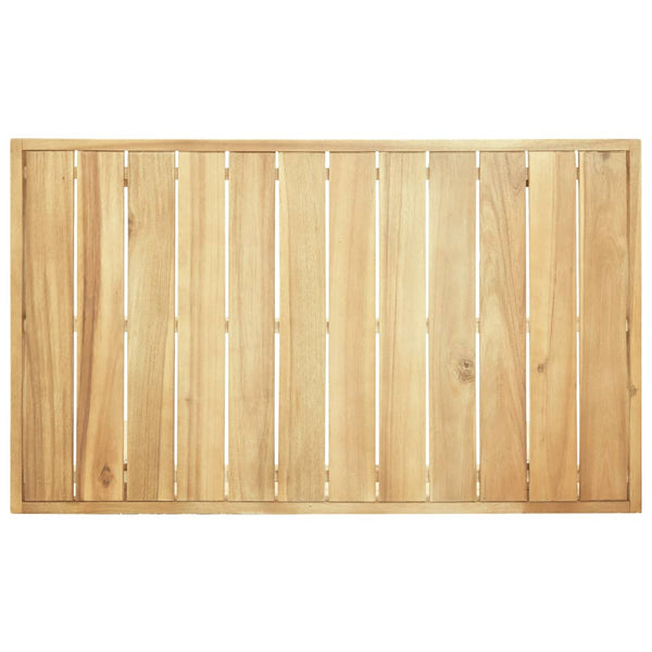 4-tlg. Garten-Lounge-Set mit Kissen Grau Massivholz Akazie