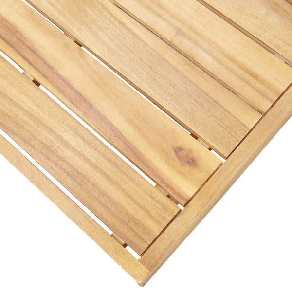4-tlg. Garten-Lounge-Set mit Kissen Grau Massivholz Akazie