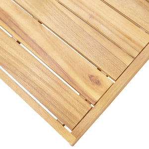 4-tlg. Garten-Lounge-Set mit Kissen Grau Massivholz Akazie