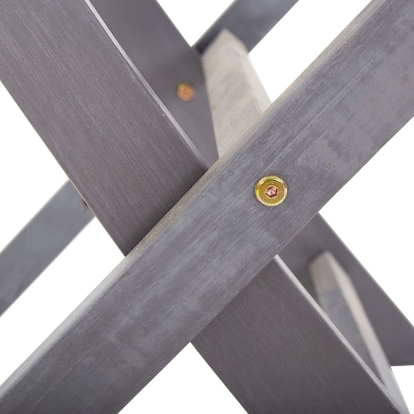 7-tlg. Garten-Essgruppe Massivholz Akazie Grau