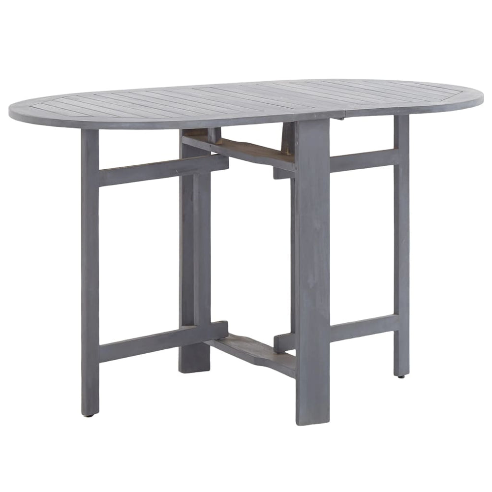 vidaXL Ensemble de salle à manger de jardin 5 pcs Bois d'acacia massif Gris