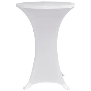 Stehtischhussen 4 Stk. Ø 70 cm Weiß Stretch
